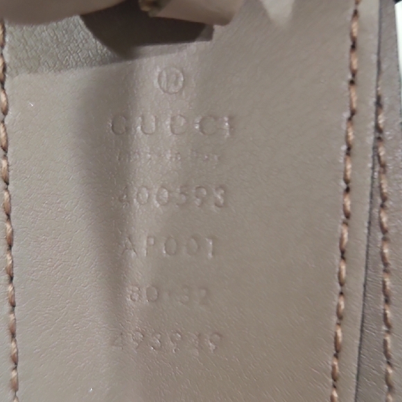 Gucci Tan Belt with Gold GG Buckle Size 30-32 / 80cms - Picture 4 of 5